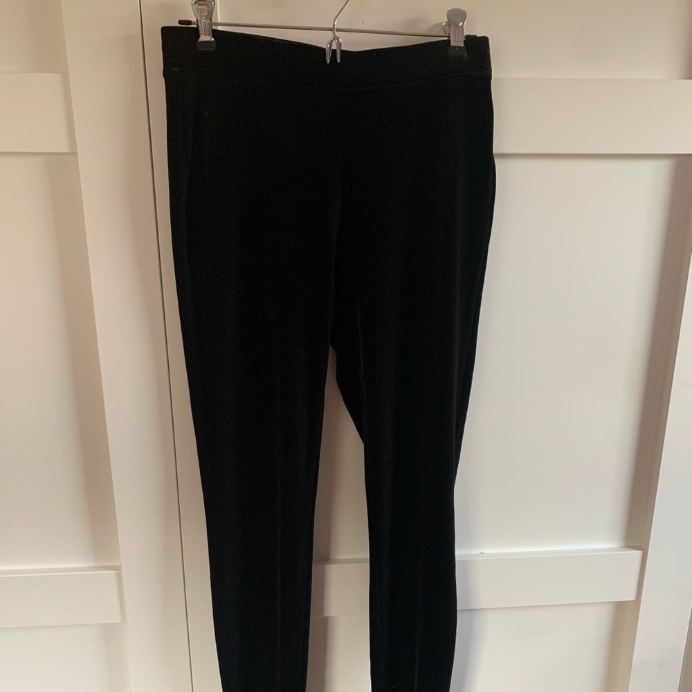 Black velvet Express pants